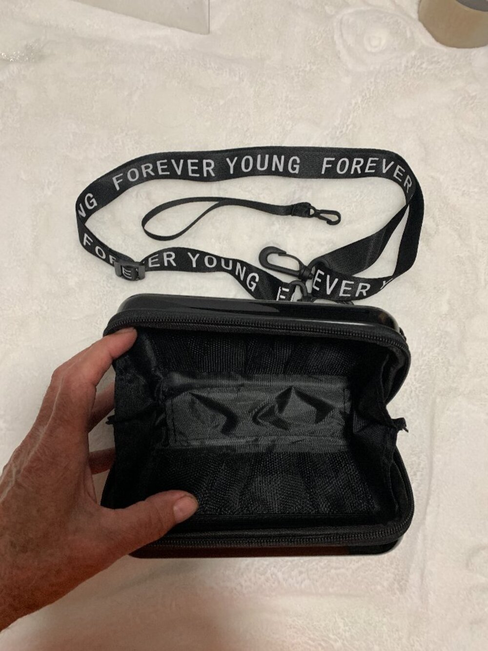 Forever Young Hello Kitty Black Crossbody Purse